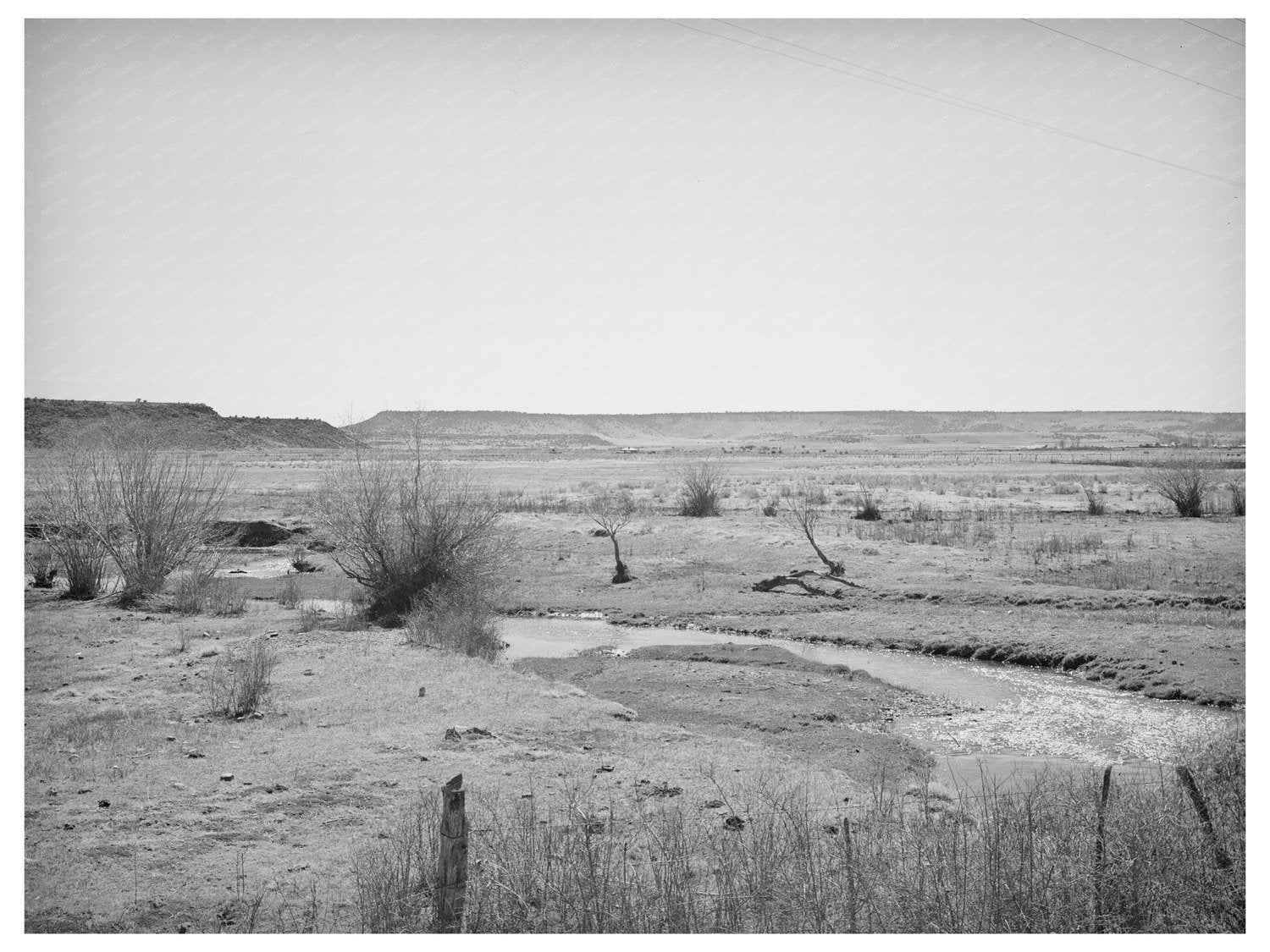 Little Colorado River Apache County April 1940 Photo