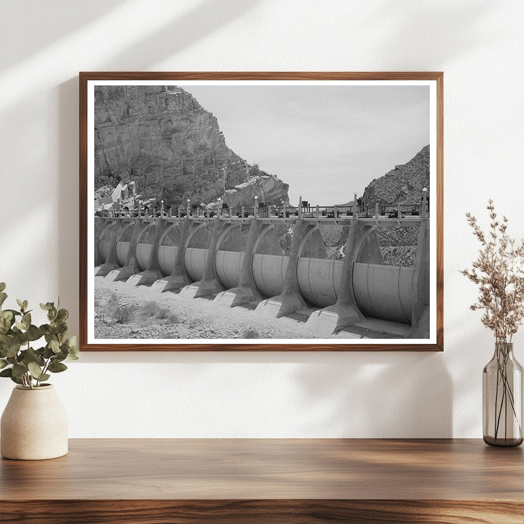 Auxiliary Sluice Gates at Roosevelt Dam Arizona 1940