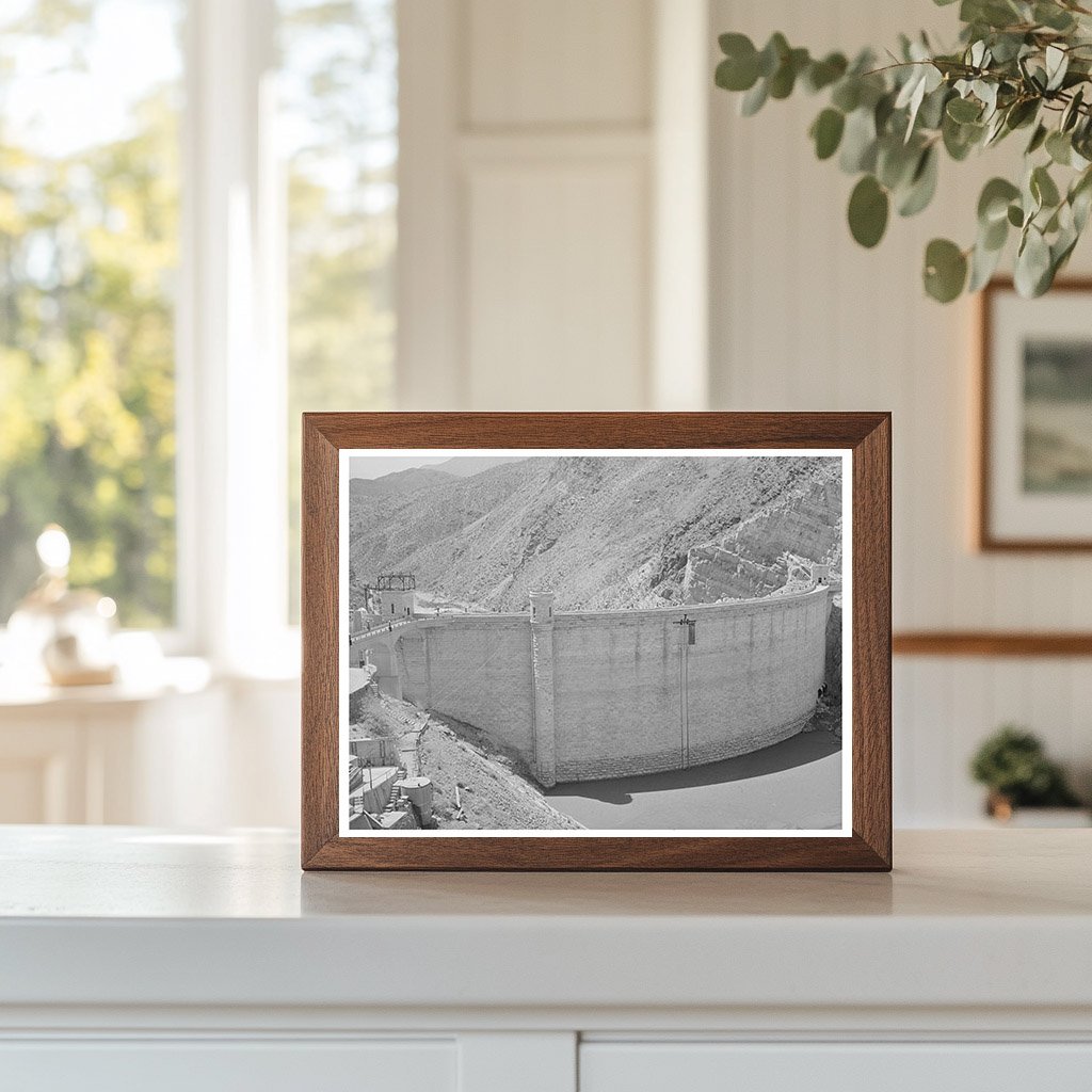 Roosevelt Dam Arizona April 1940 Low Water Level Image