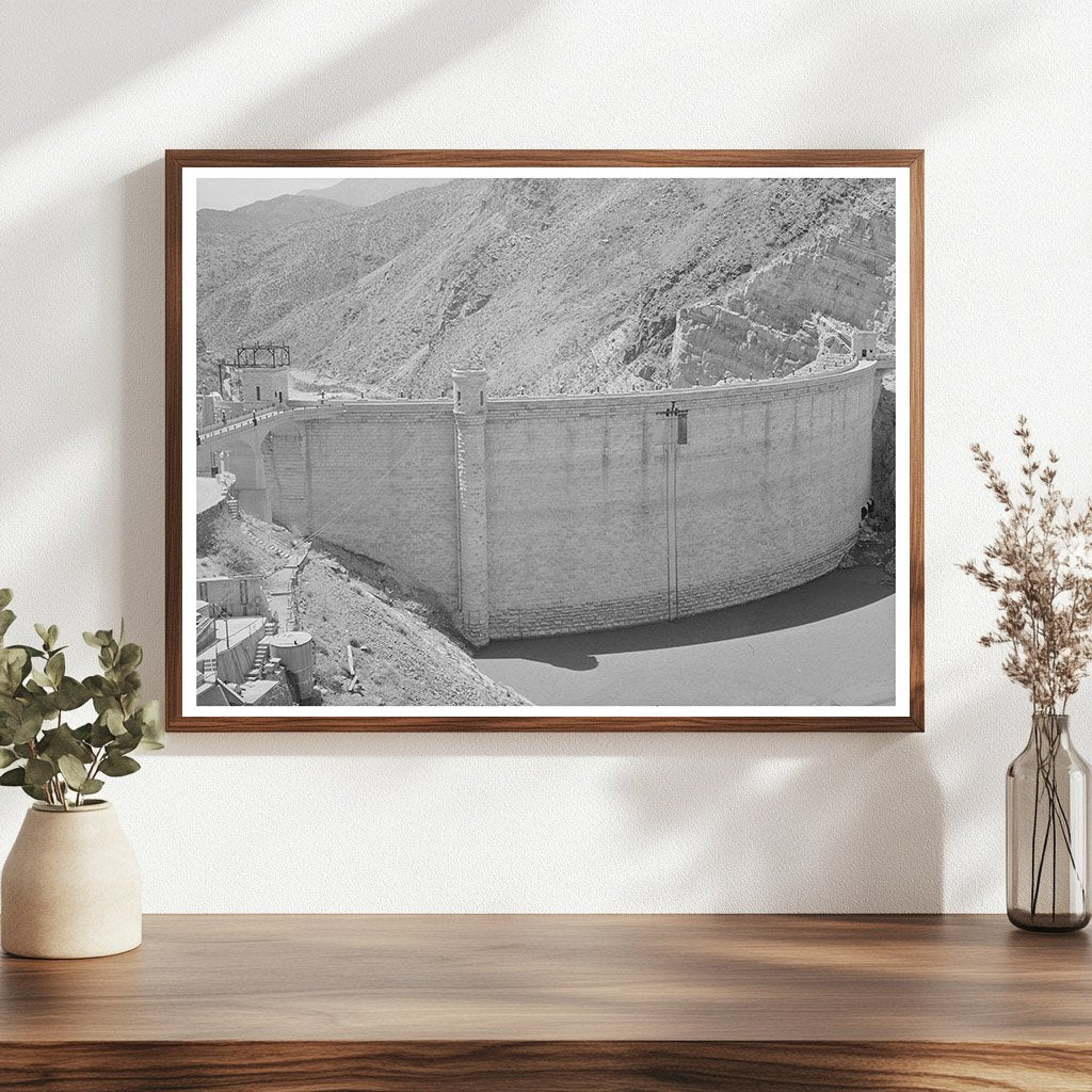 Roosevelt Dam Arizona April 1940 Low Water Level Image