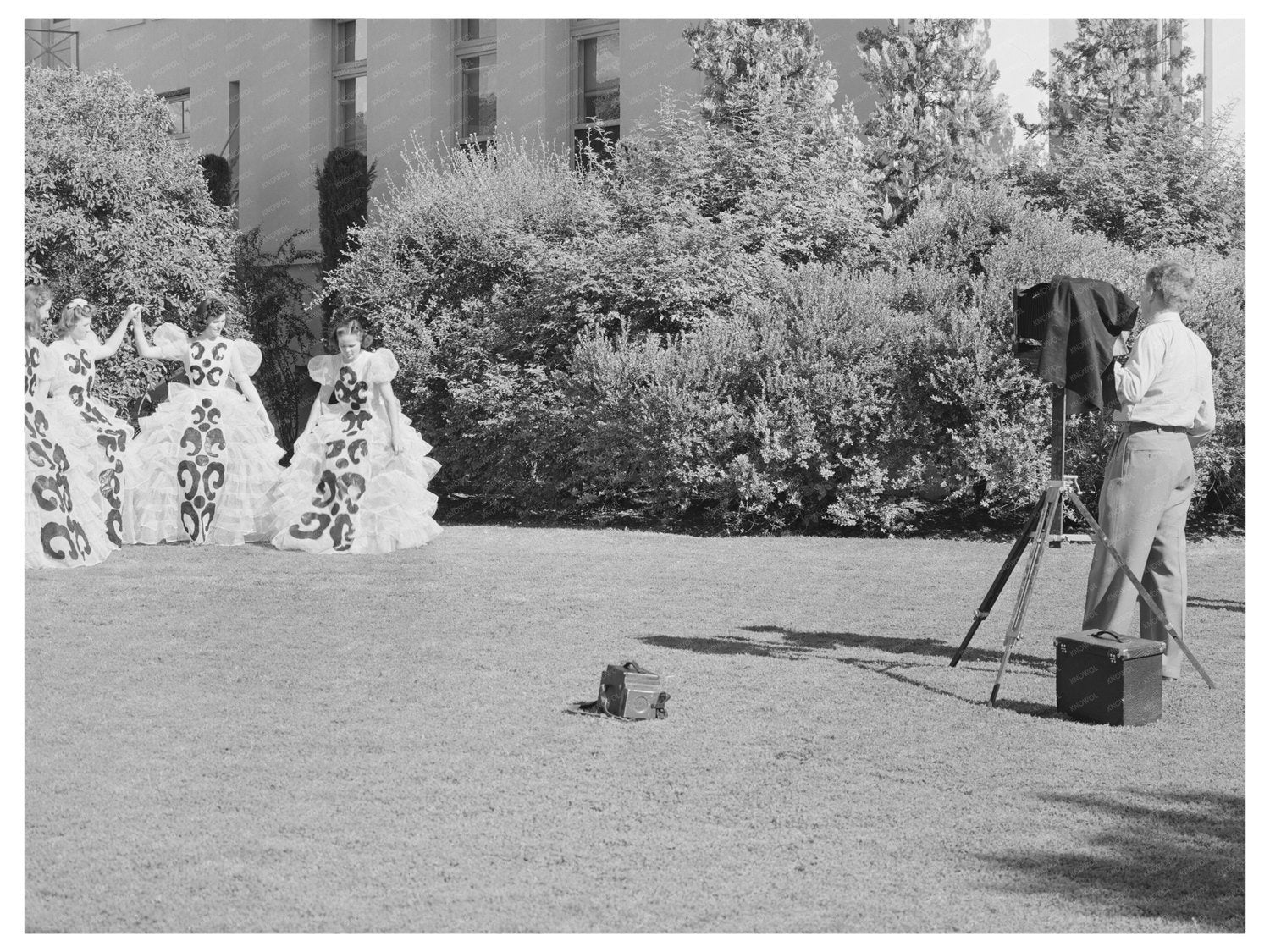 High School Girls in Graduation Costumes Phoenix 1940