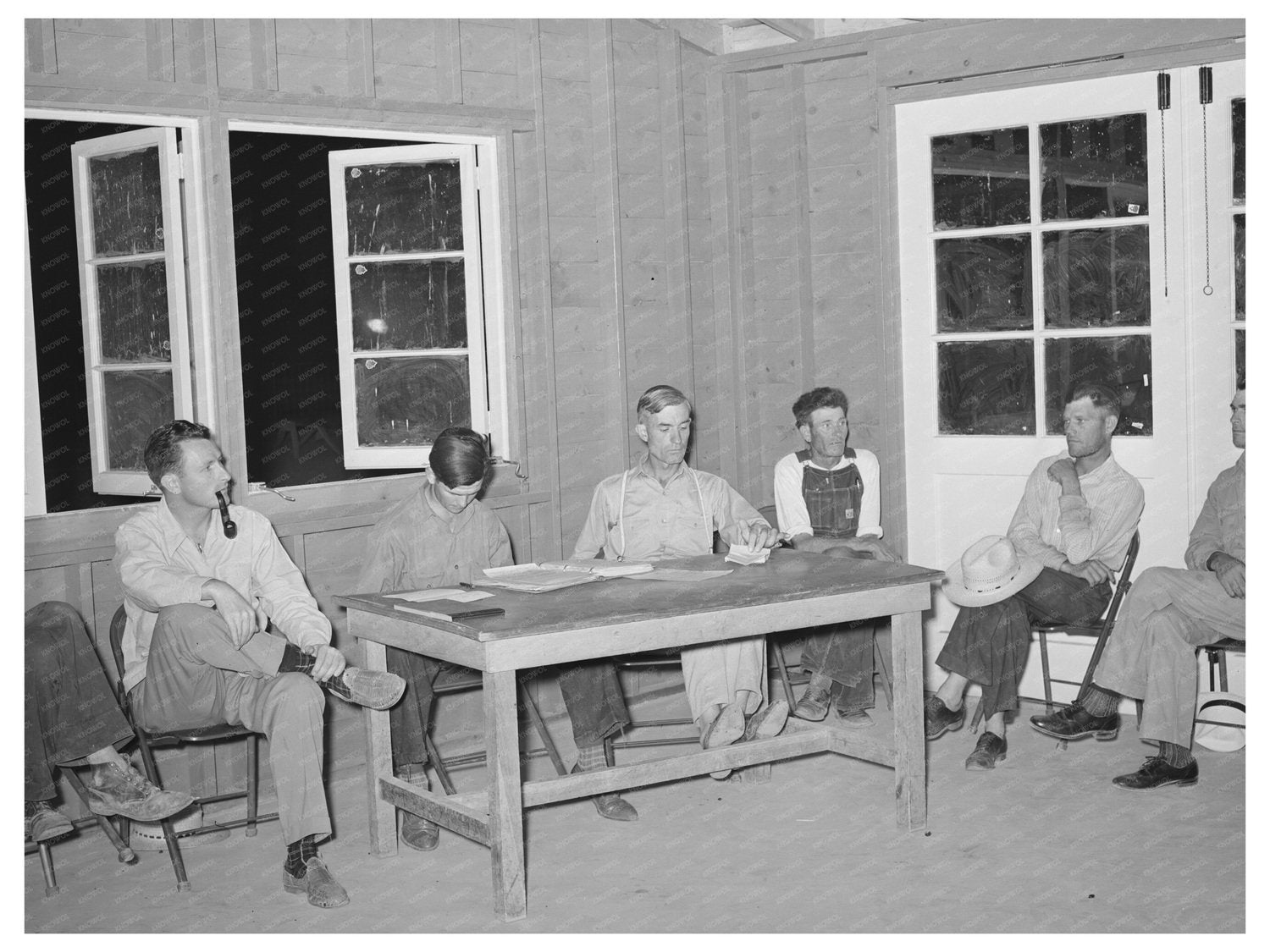 1940 Committee Meeting at Aqua Fria Labor Camp Arizona