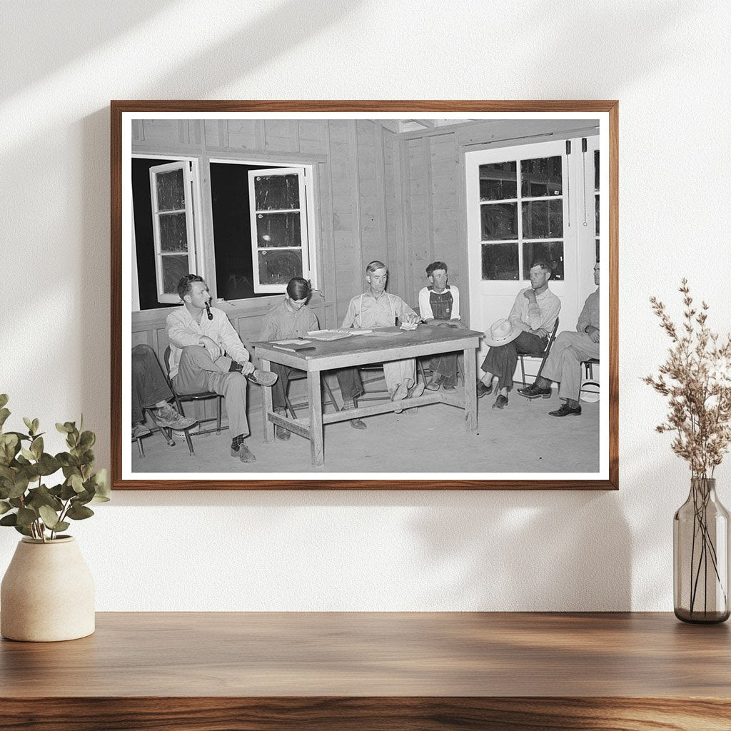 1940 Committee Meeting at Aqua Fria Labor Camp Arizona