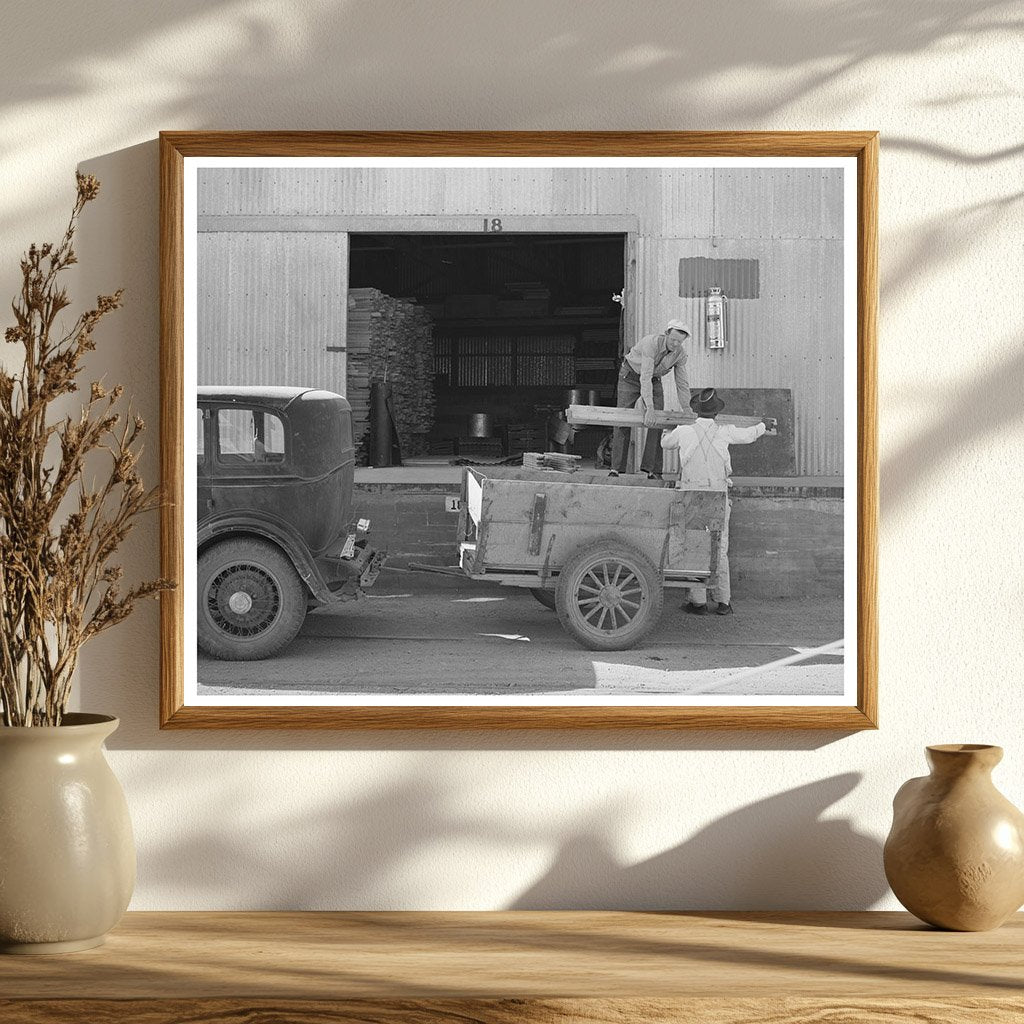 Farmer Loading Lumber in Phoenix Arizona May 1940
