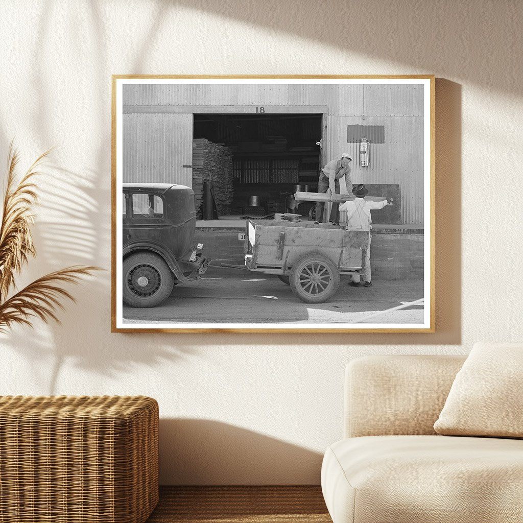 Farmer Loading Lumber in Phoenix Arizona May 1940