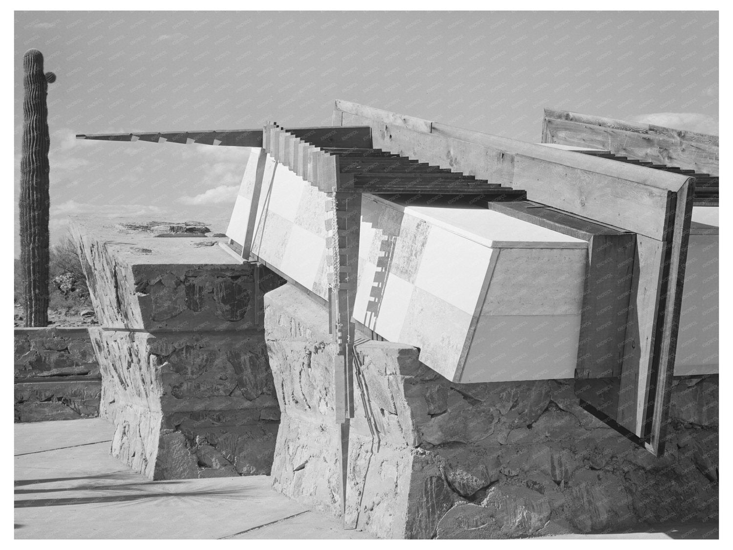 Frank Lloyd Wright Corner Drafting Room Construction 1940