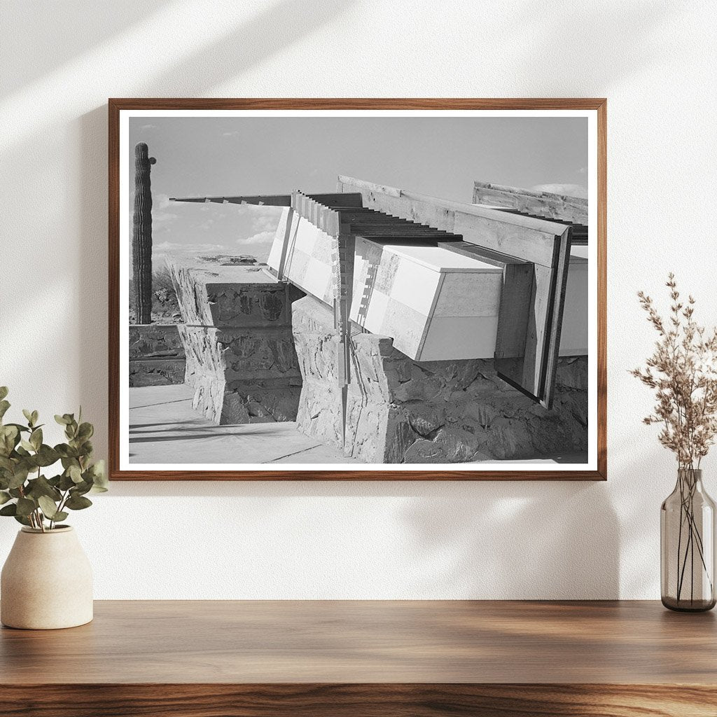 Frank Lloyd Wright Corner Drafting Room Construction 1940