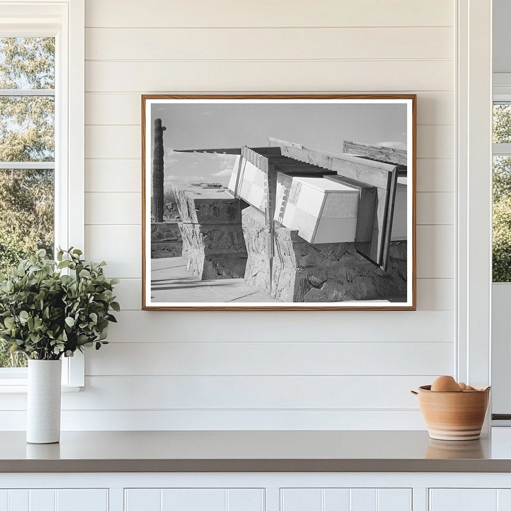 Frank Lloyd Wright Corner Drafting Room Construction 1940