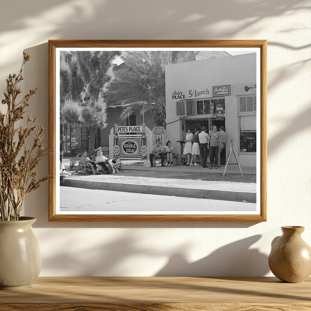 Vintage 1940 Lunchroom Scene at Phoenix Union High School
