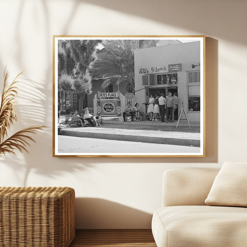Vintage 1940 Lunchroom Scene at Phoenix Union High School