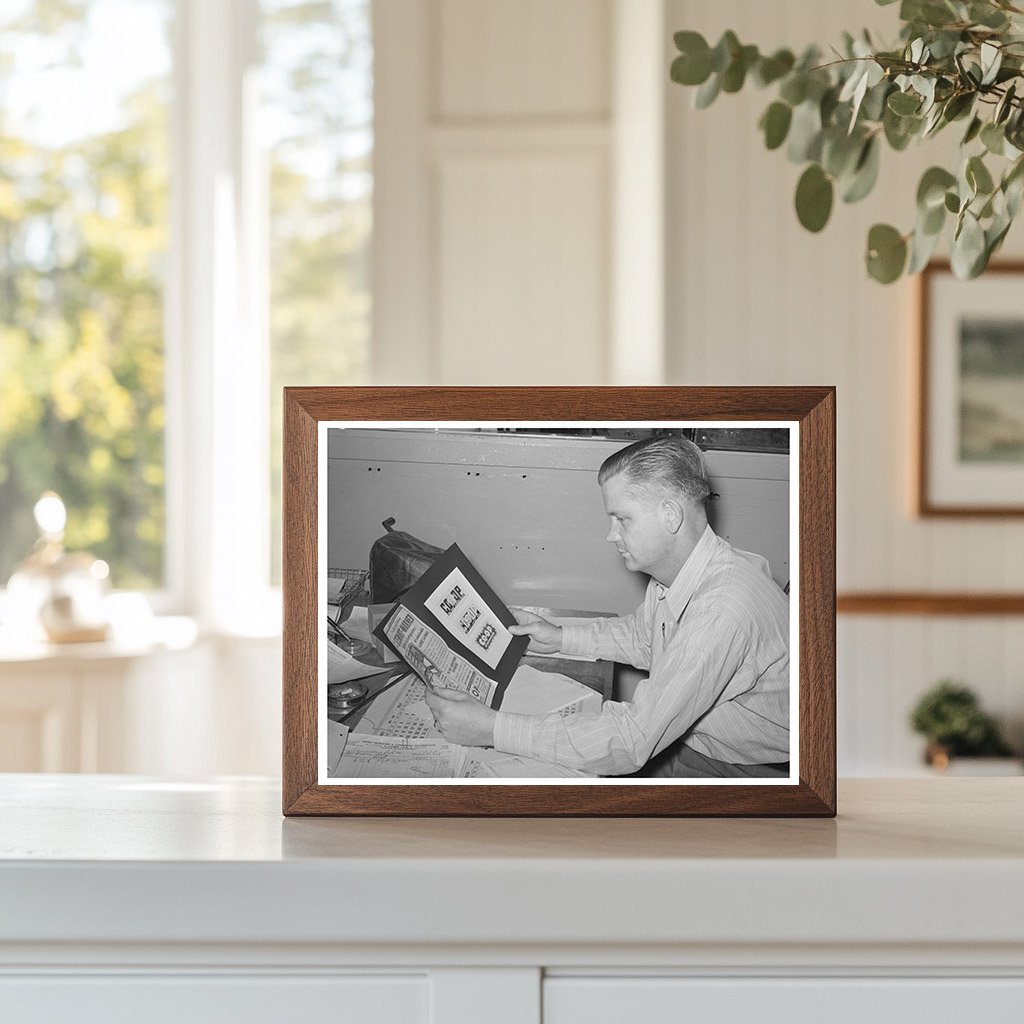 Secretary of United Producers Examining Ads Phoenix 1940