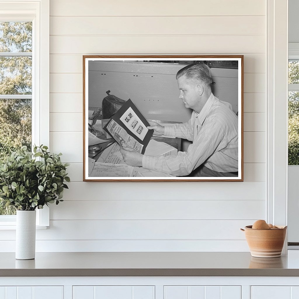 Secretary of United Producers Examining Ads Phoenix 1940
