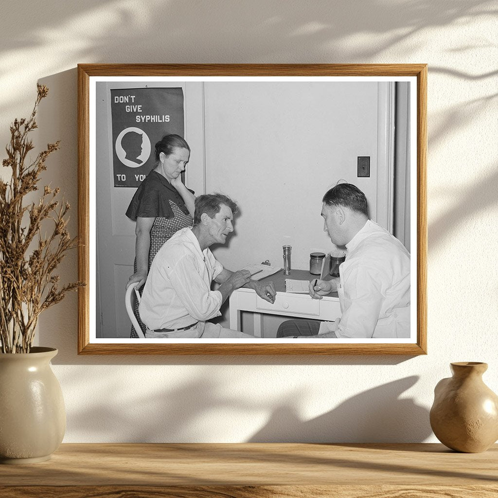 Doctor Examines Agricultural Worker in Arizona 1940