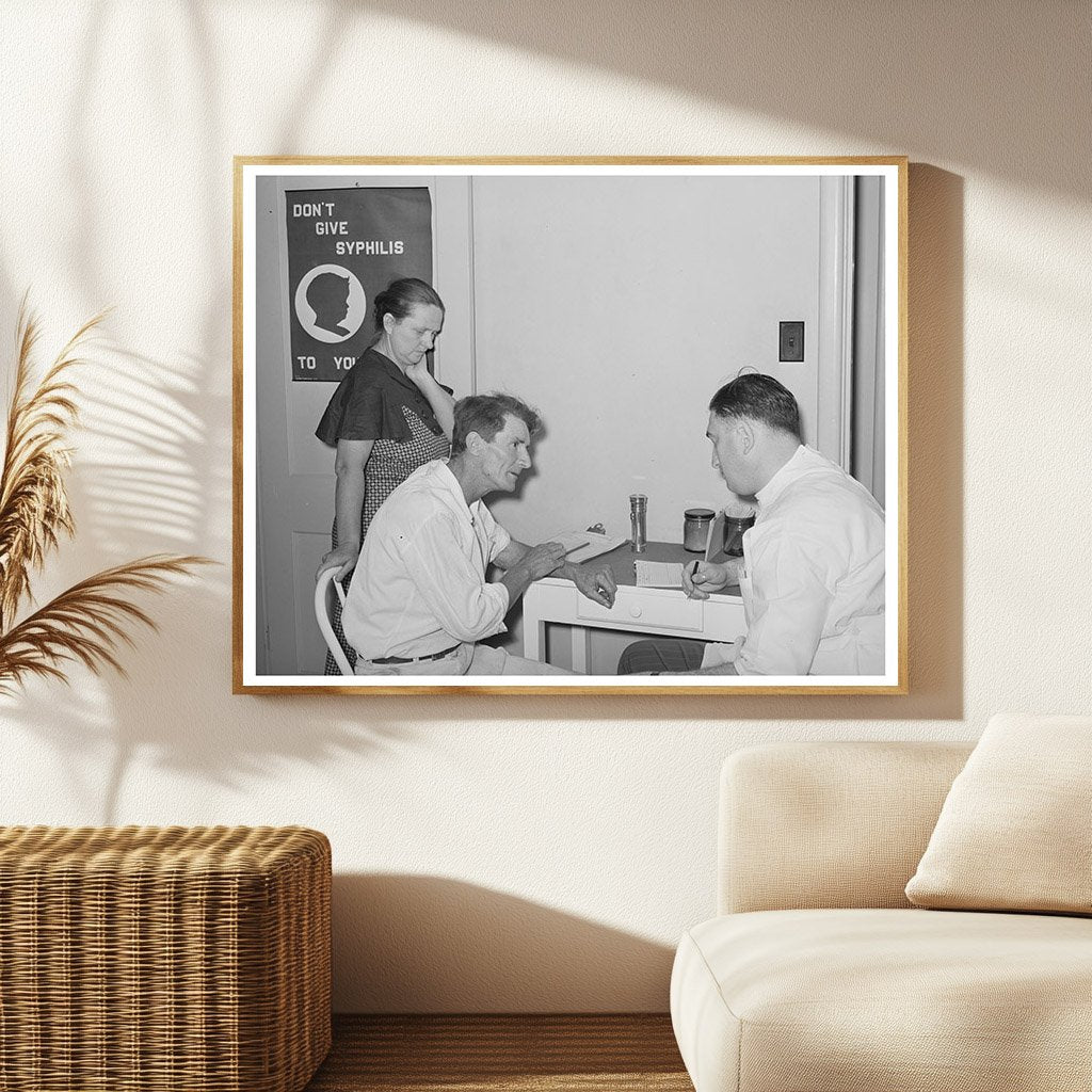 Doctor Examines Agricultural Worker in Arizona 1940