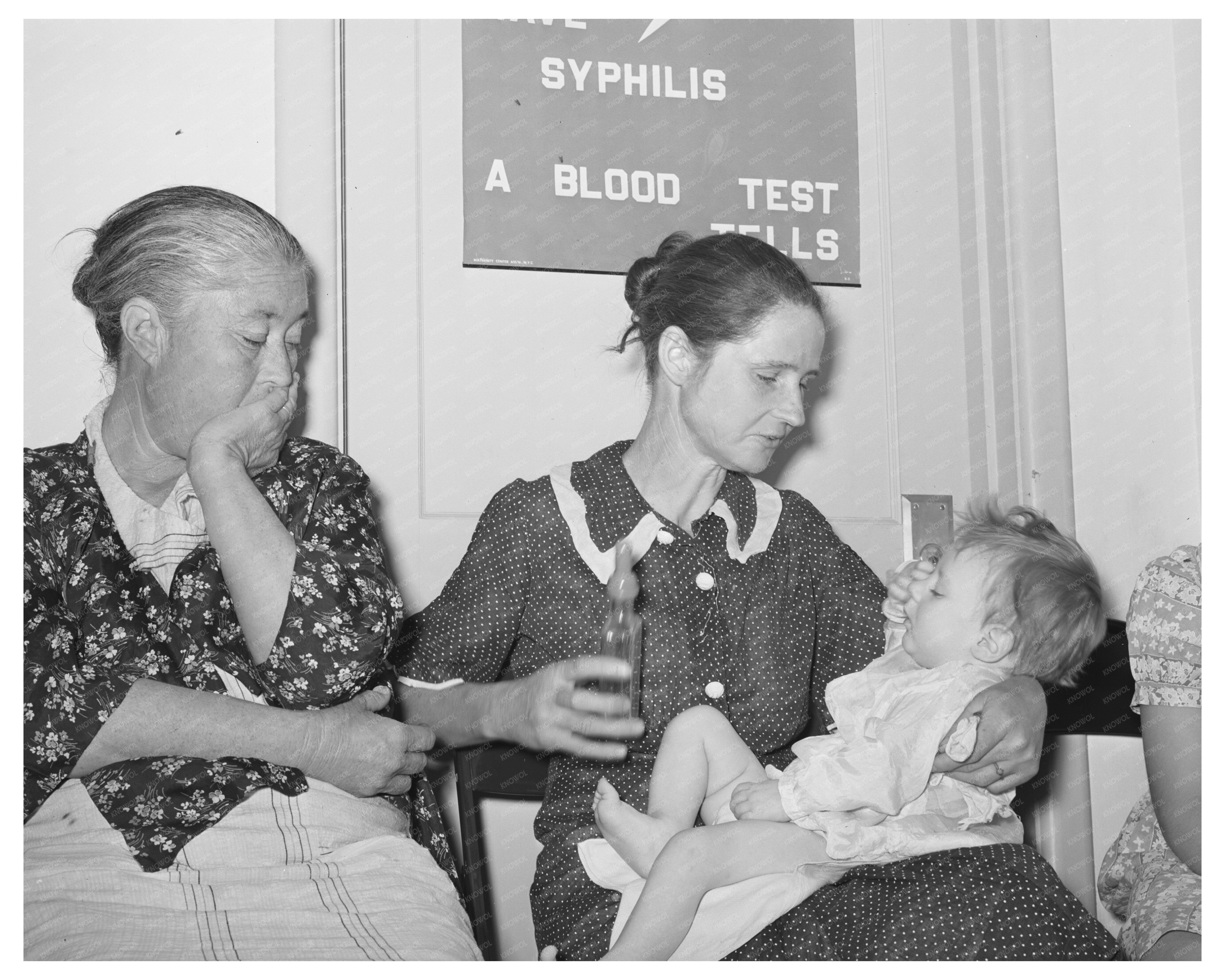 Migrant Laborers Await Medical Care in Arizona May 1940