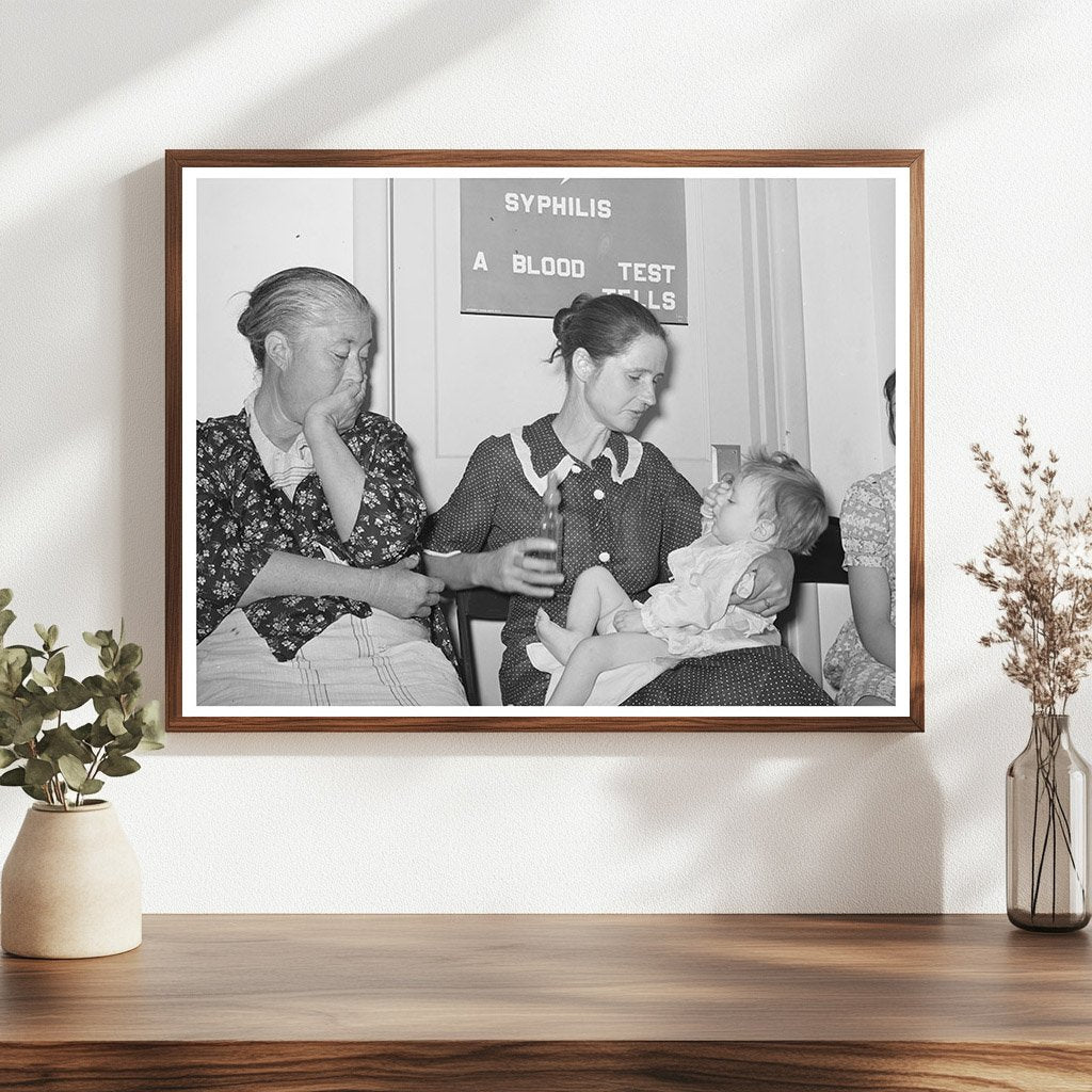 Migrant Workers Await Doctor at Agua Fria Clinic 1940