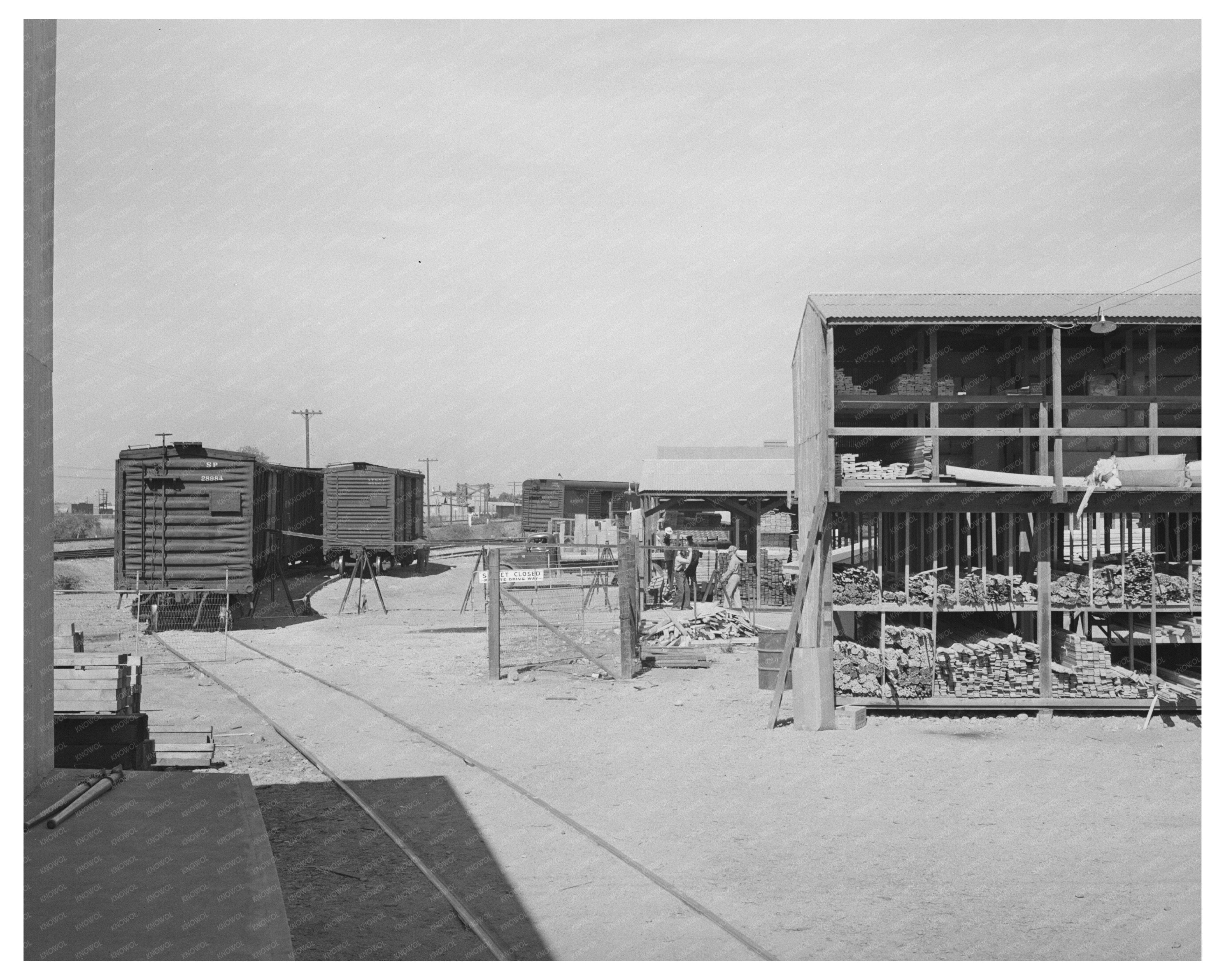 Railroad Siding and Warehouses in Phoenix 1940