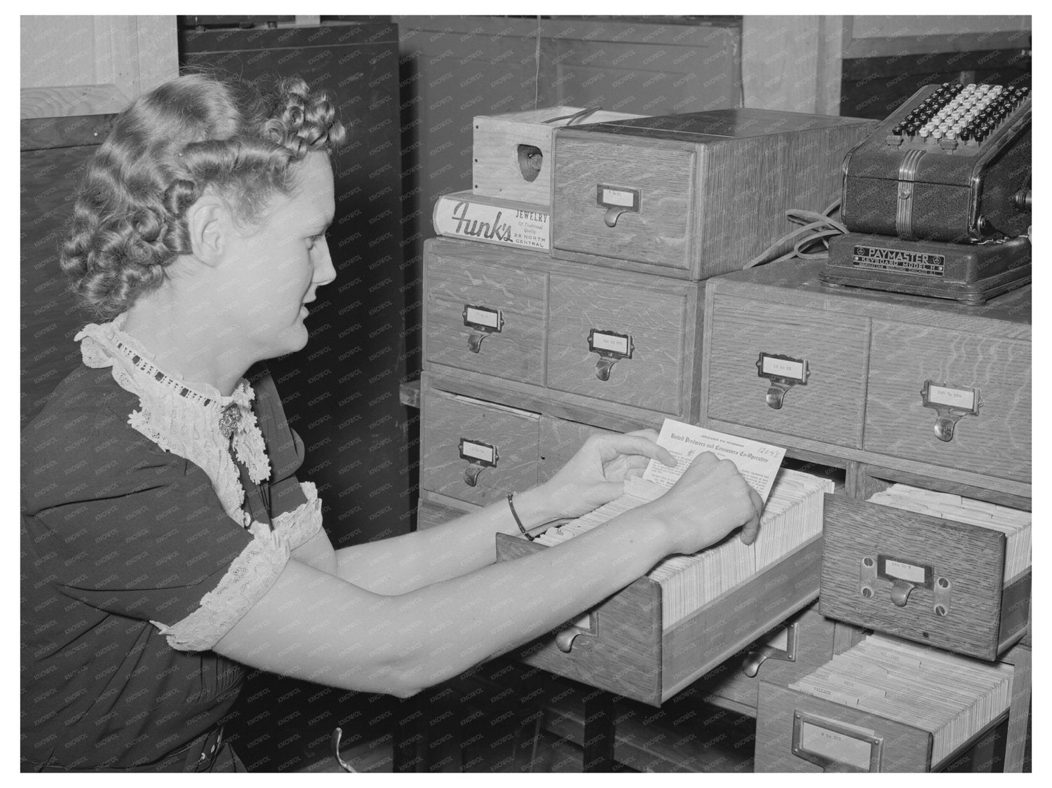 Card Index System United Producers Cooperative 1940