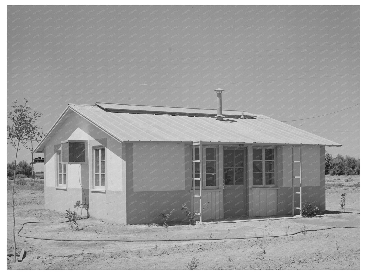 1940 Vintage Image of Agua Fria Labor Camp Housing