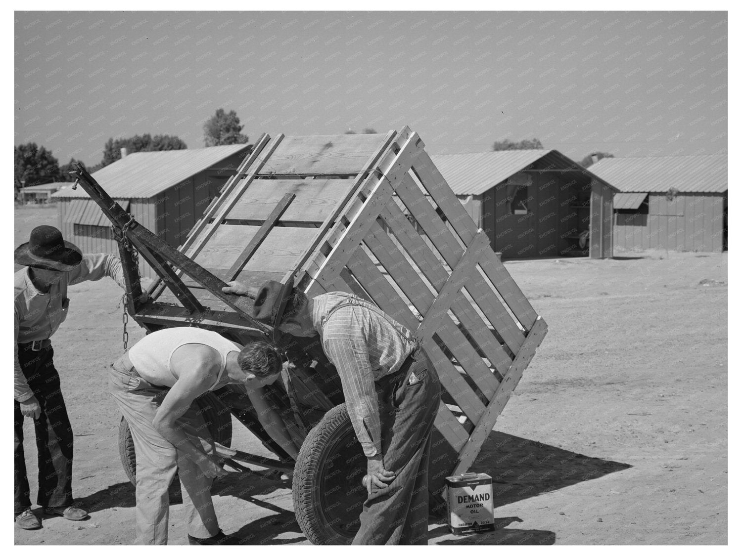 Migratory Laborers at Agua Fria Camp Arizona May 1940