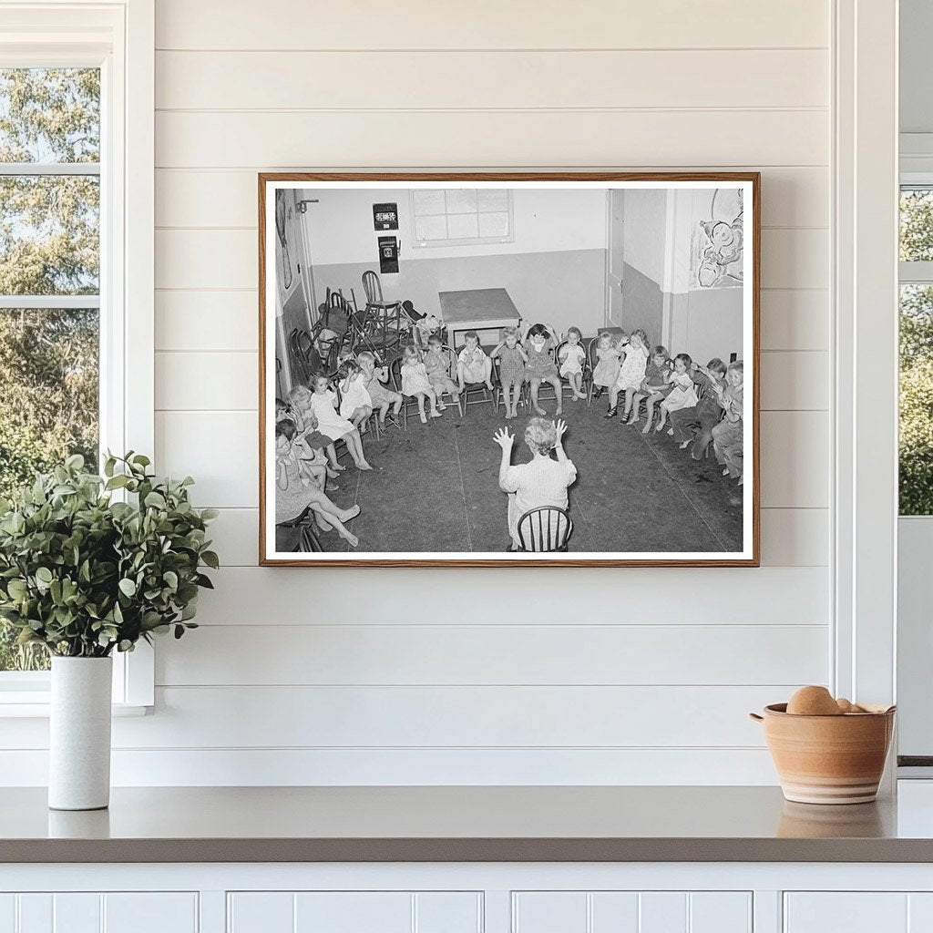 Children Playing at WPA Nursery School Maricopa County 1940