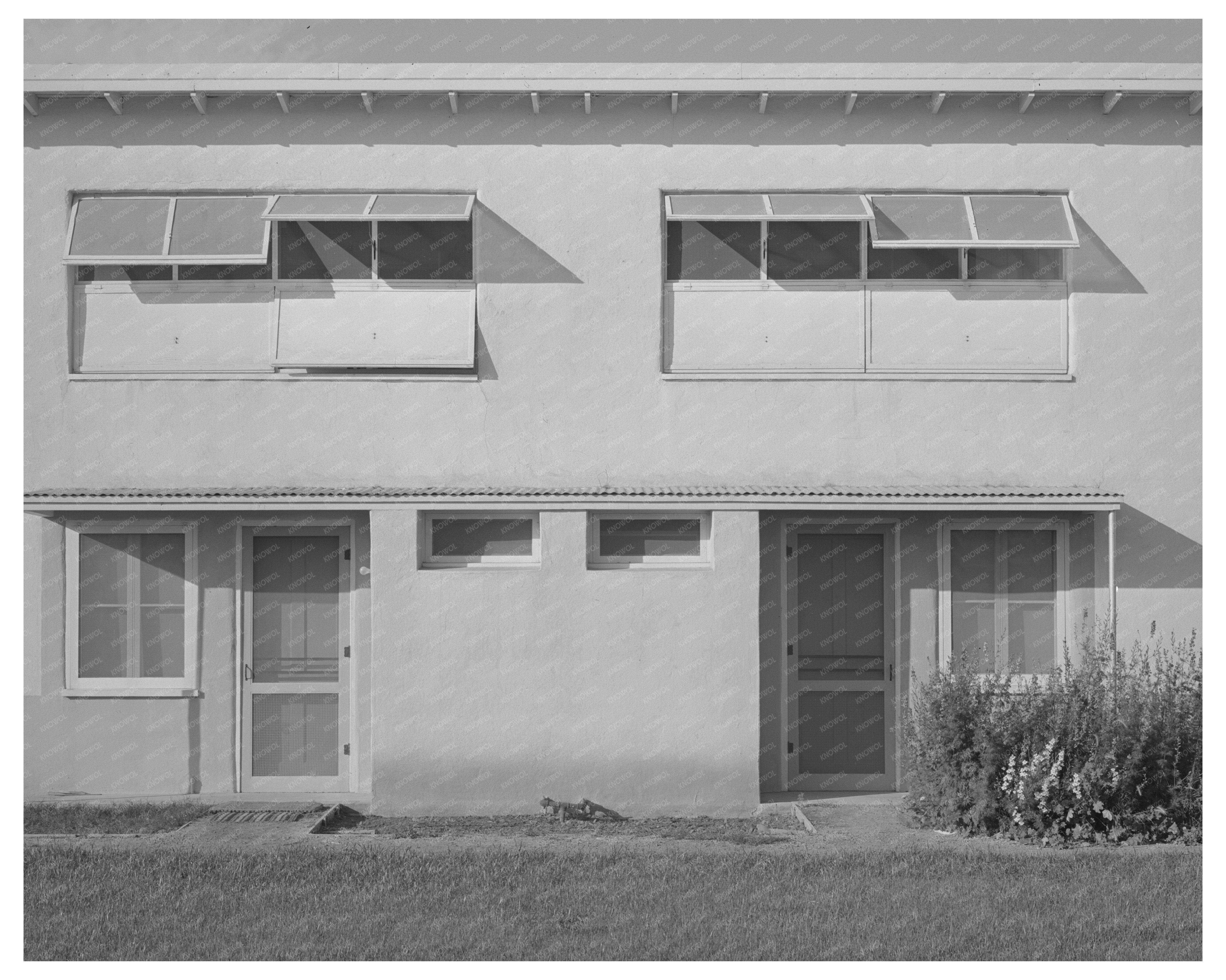 1940 Detail of Apartment Building in Chandler Unit Arizona