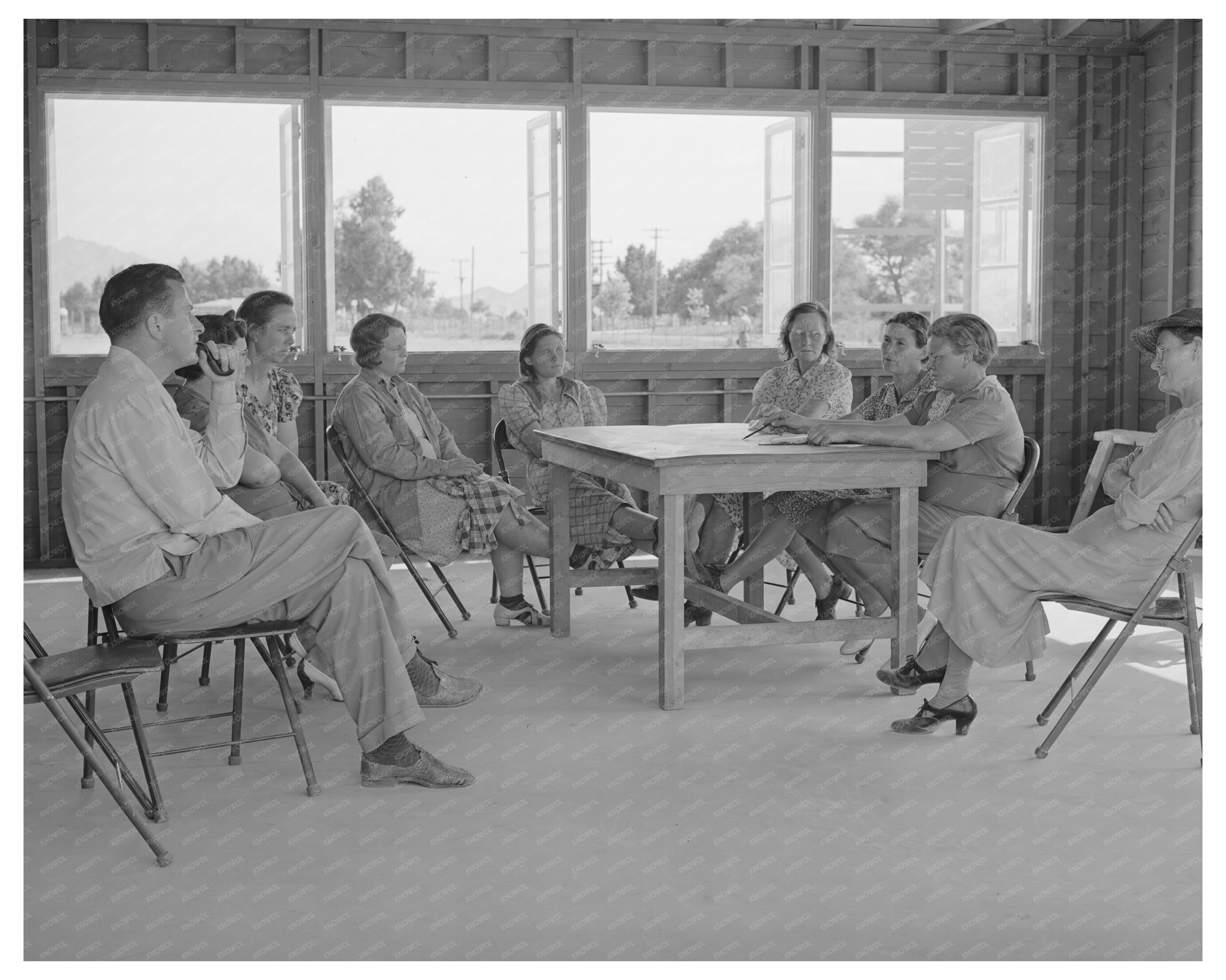Ladies Aid Society Meeting at Agua Fria Camp May 1940
