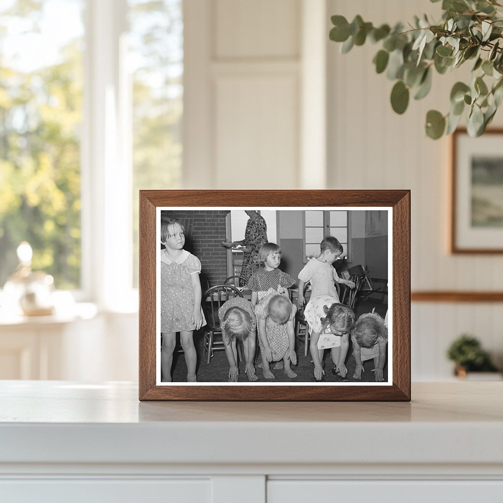 WPA Nursery School Children Exercises Maricopa County 1940