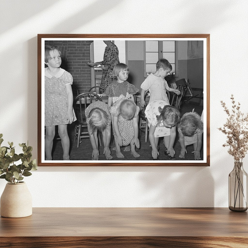 WPA Nursery School Children Exercises Maricopa County 1940