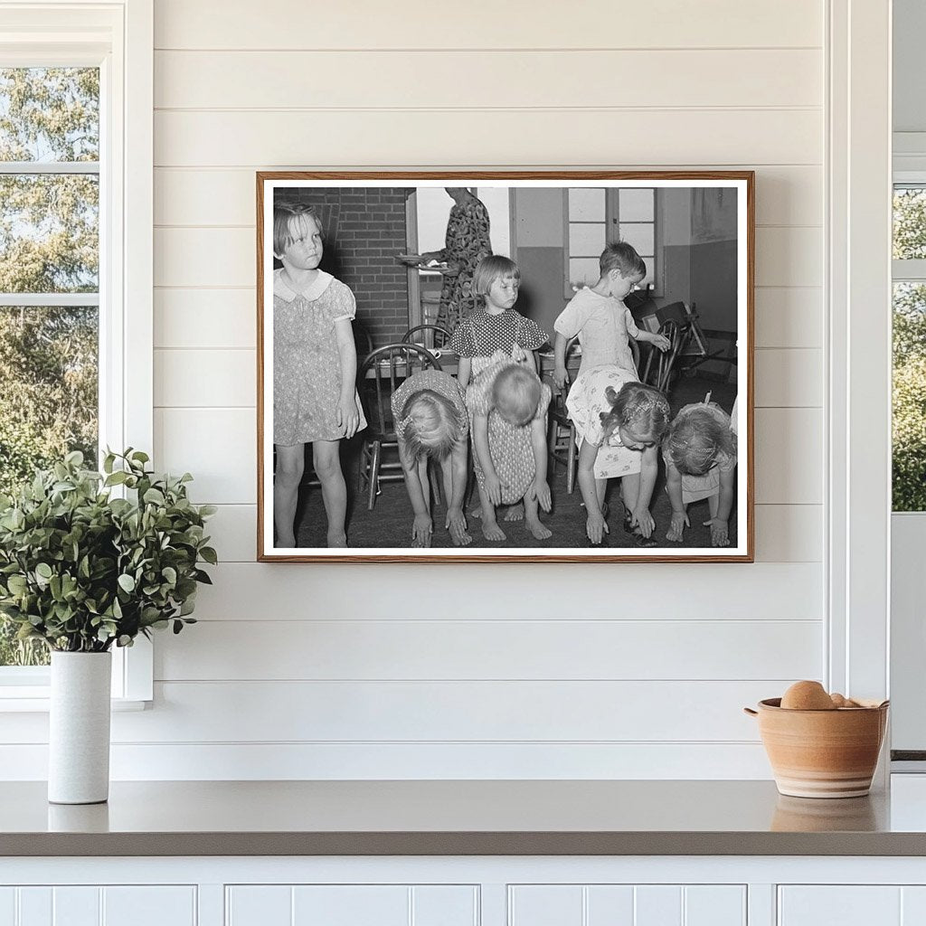 WPA Nursery School Children Exercises Maricopa County 1940