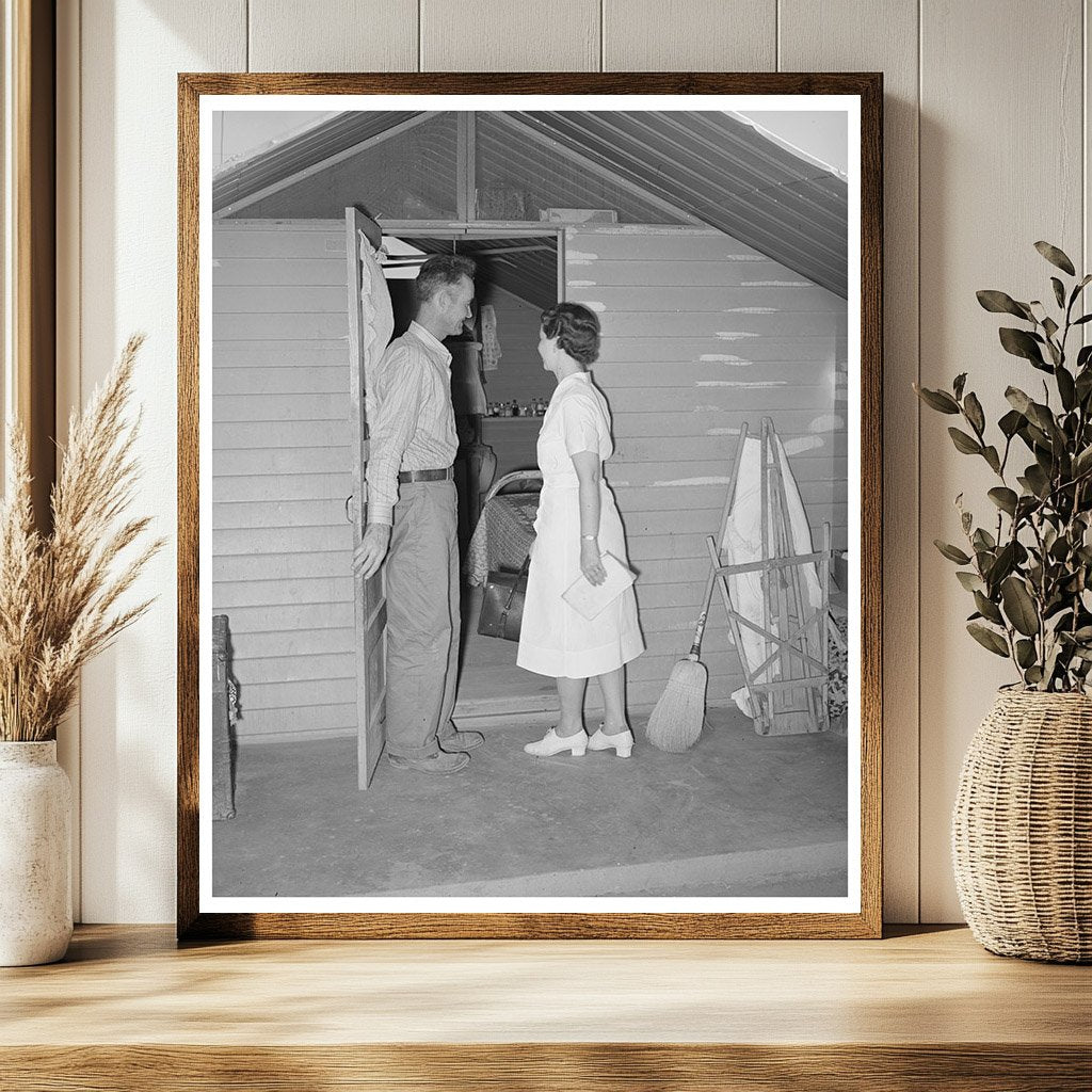 Nurse House Call at Agua Fria Labor Camp Arizona 1940