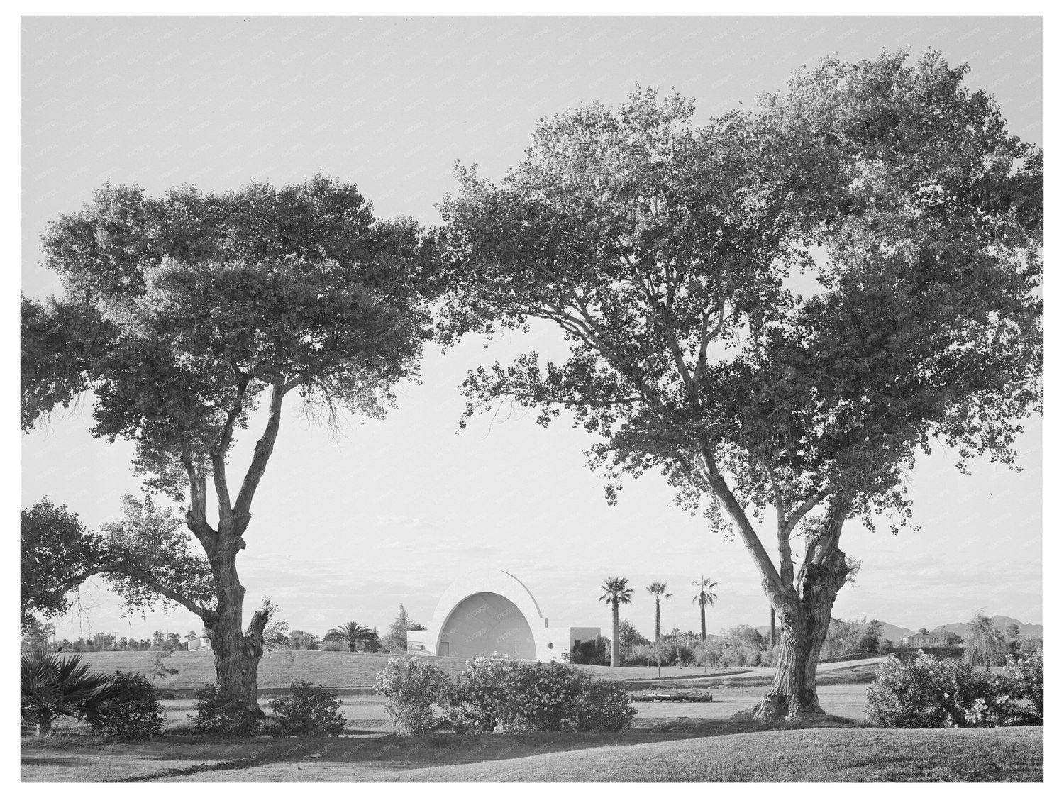 Phoenix Arizona Municipal Band Shell May 1940 Image
