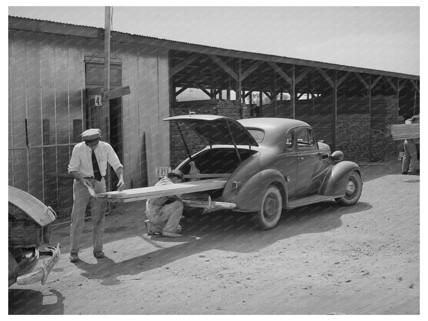 Lumber Loading by Cooperative Member Phoenix Arizona May 1940
