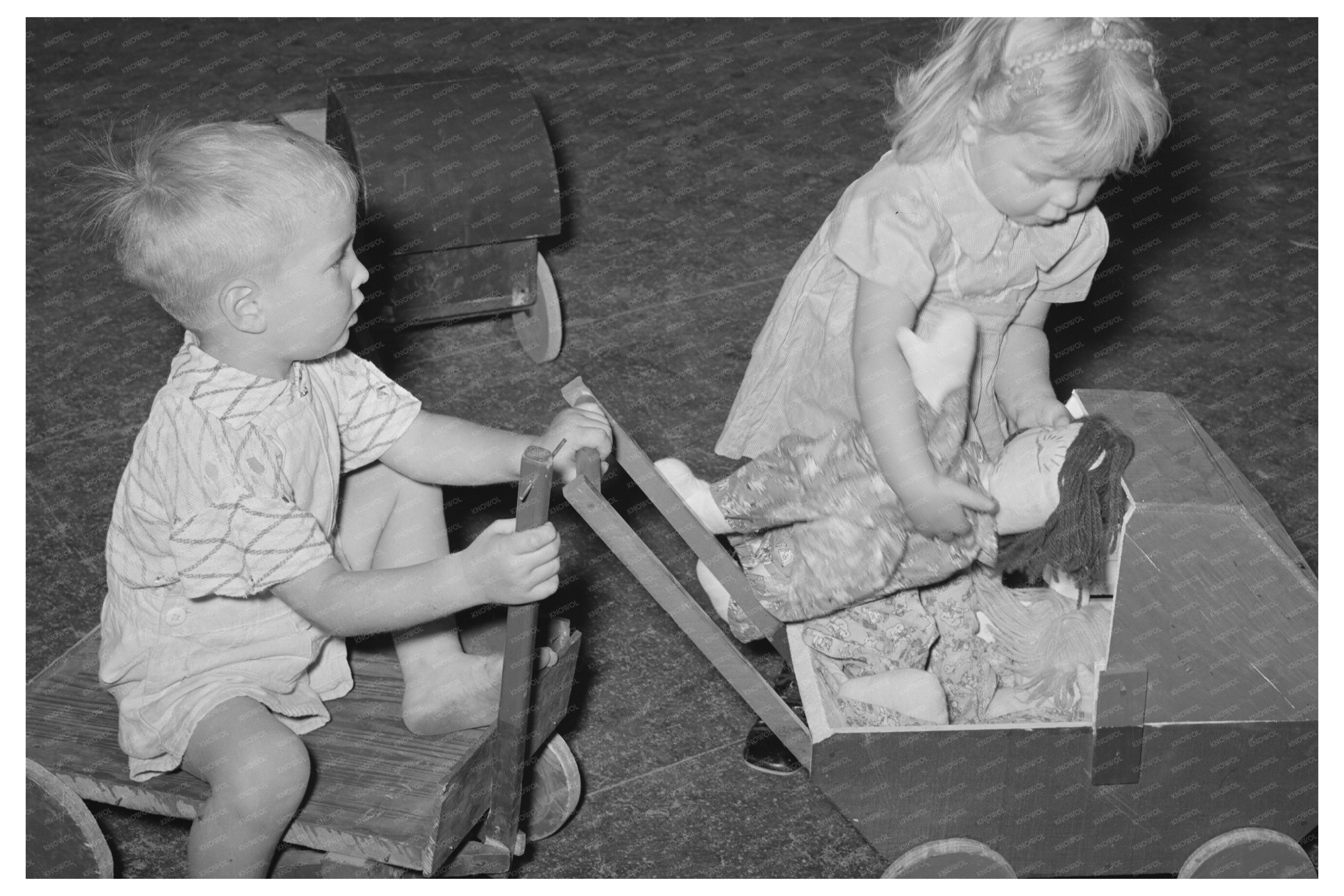 WPA Nursery School Children at Agua Fria Arizona 1940