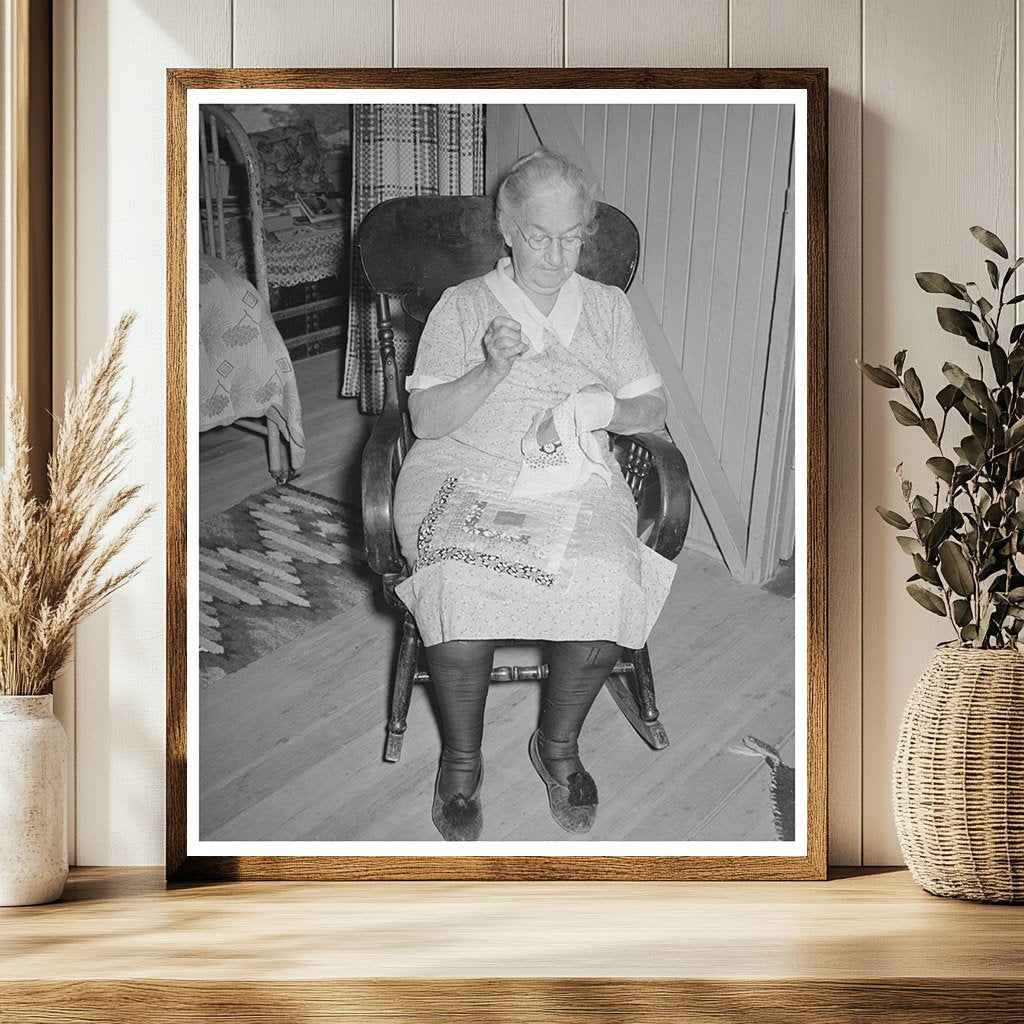 Woman Quilting in Maricopa County Arizona May 1940