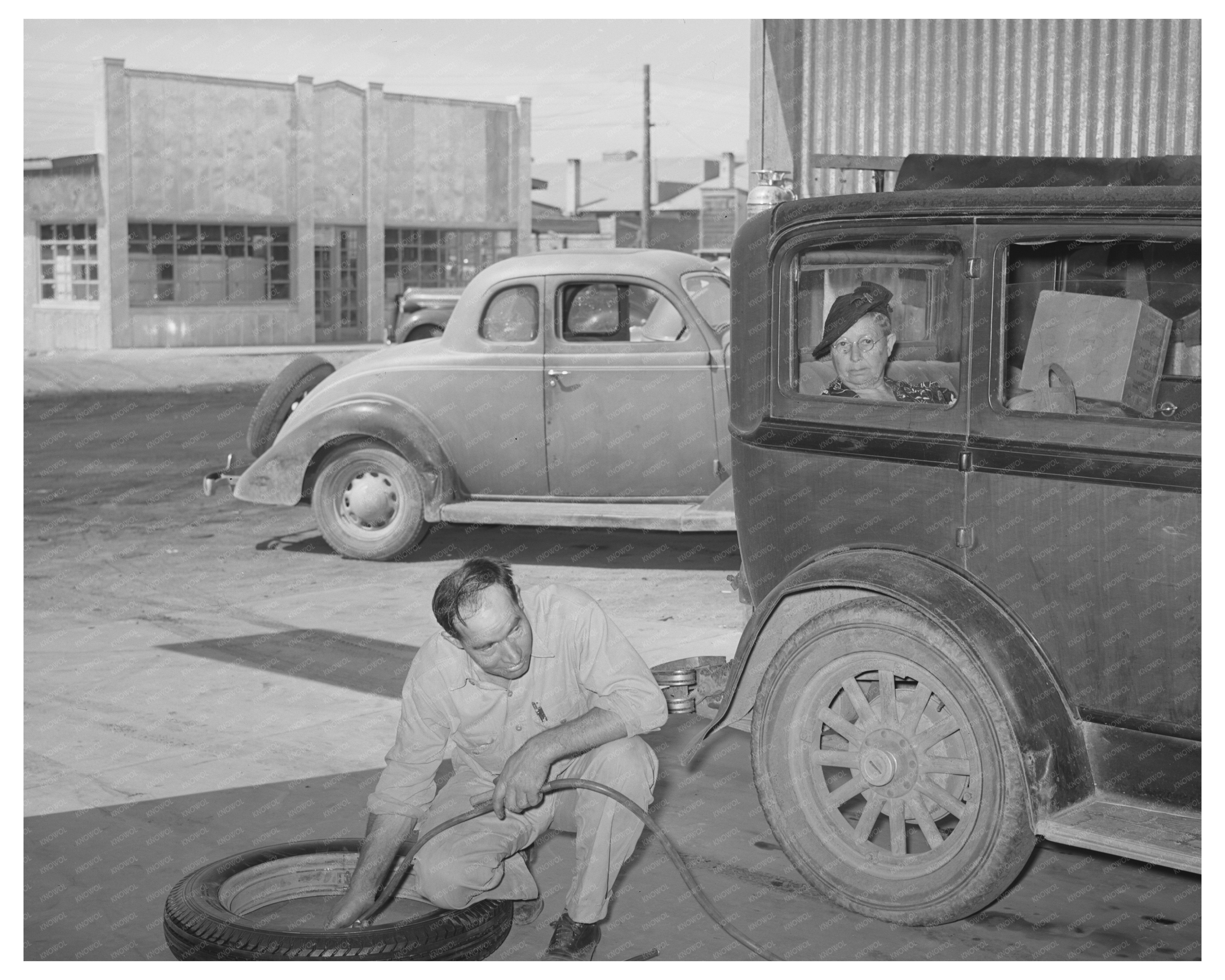 Tire Inflation for Cooperative Member Car May 1940