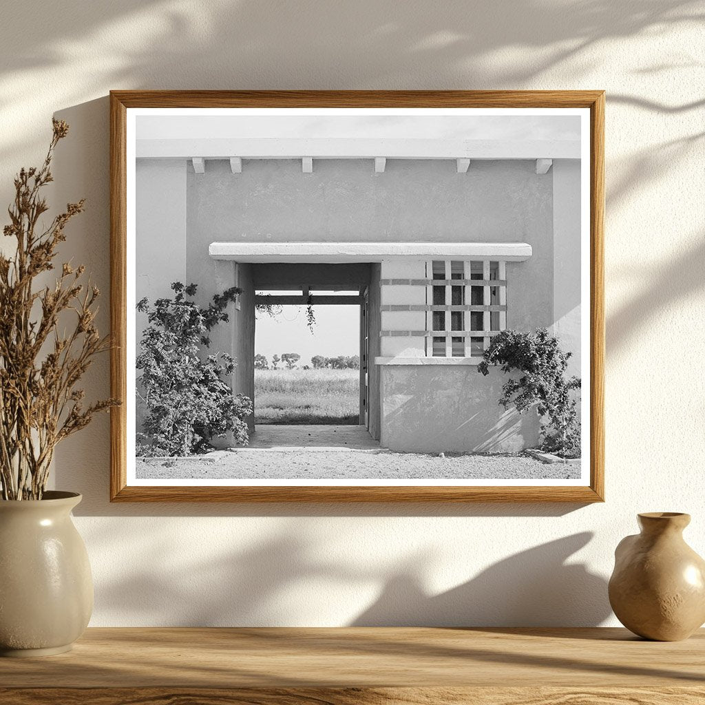 Arizona Community Building Entrance Vintage Image May 1940