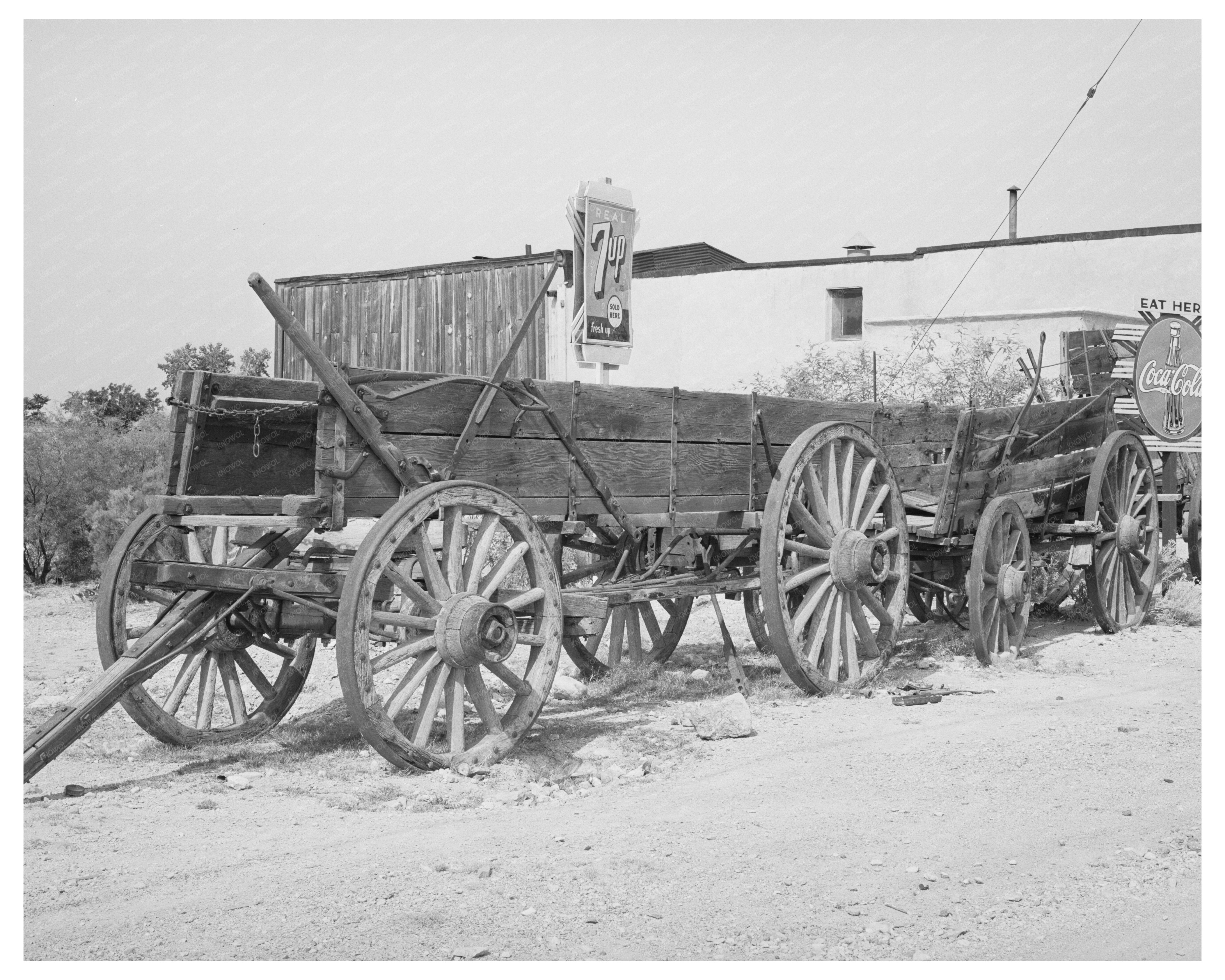Frontier Day Wagons at Bird Cage Museum Tombstone 1940