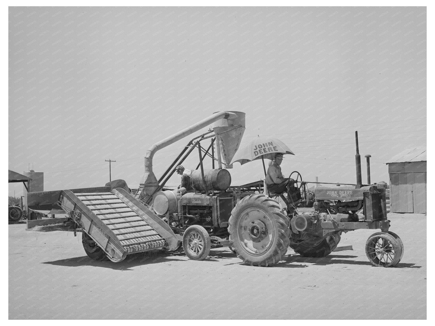 Hay Loader and Chopper at Casa Grande Valley Farms 1940
