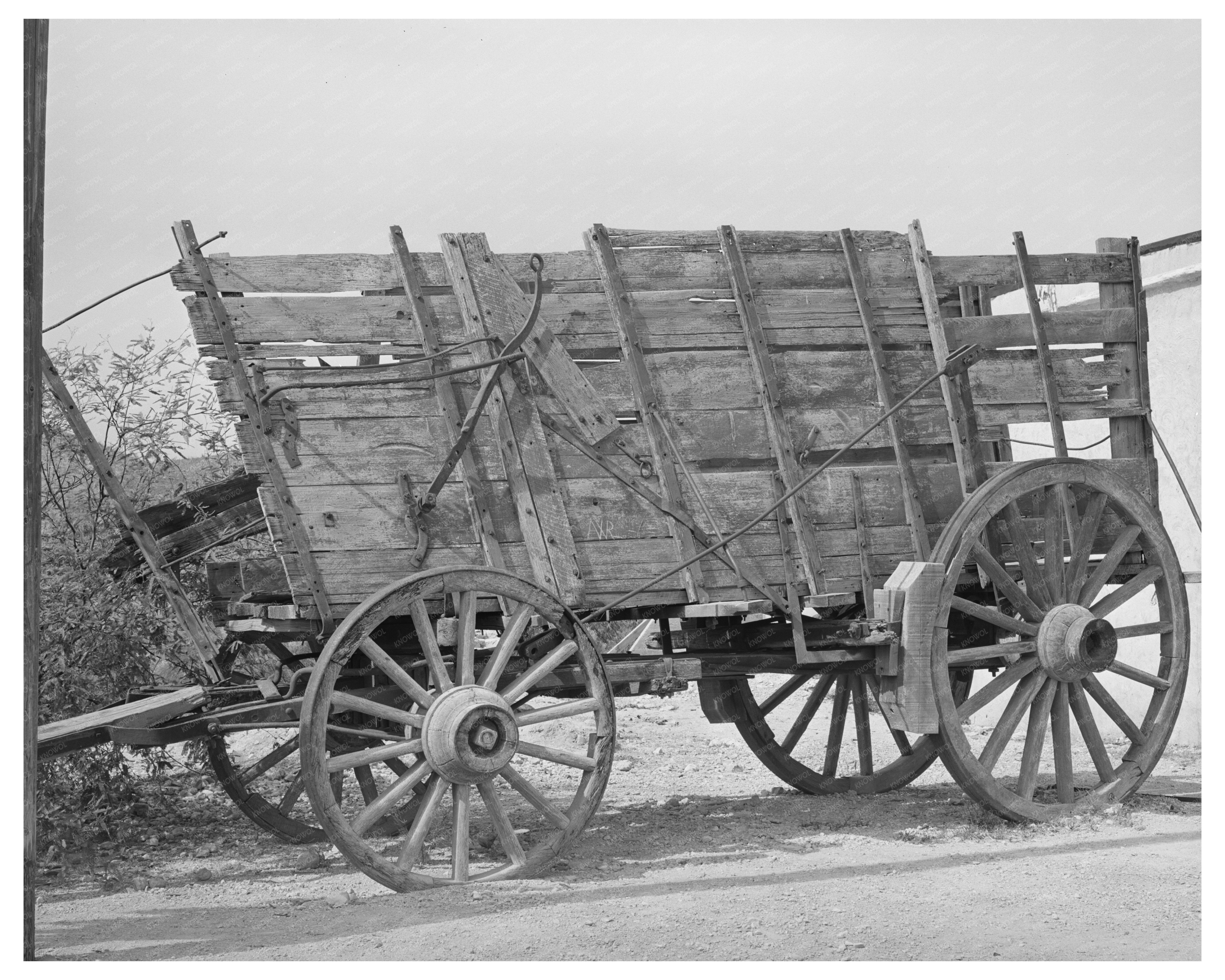 Vintage Twenty-Mule Team Wagon in Tombstone 1940