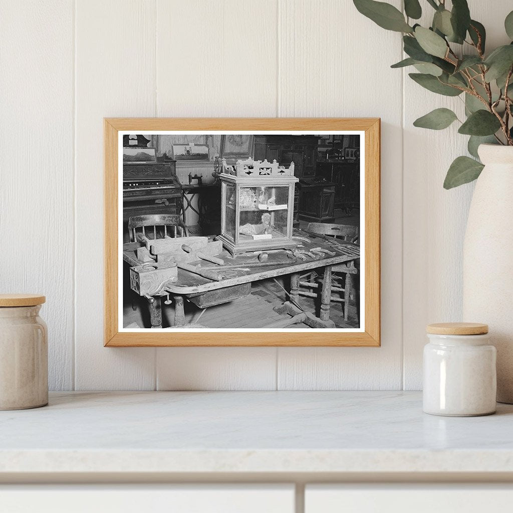 Vintage Faro Table and Artifacts in Tombstone 1940
