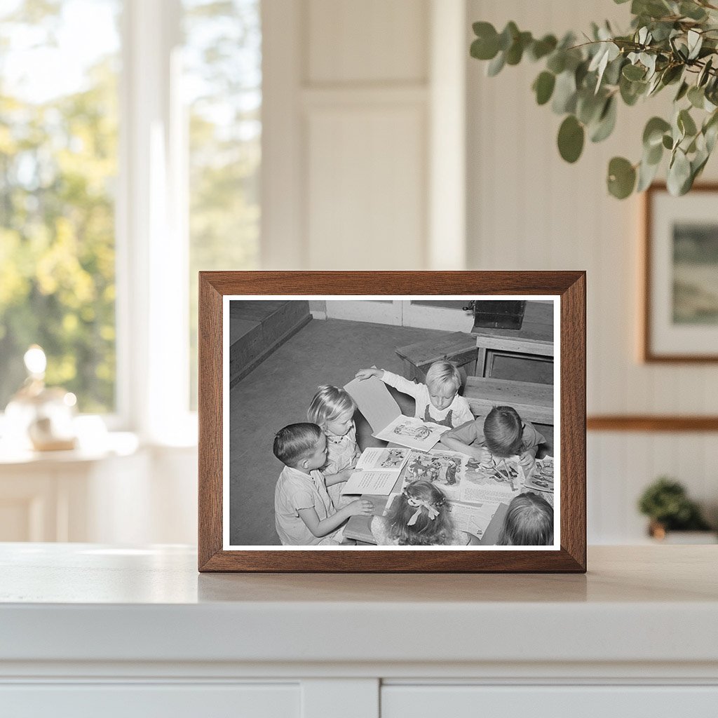 WPA Nursery School Children Reading in Arizona 1940