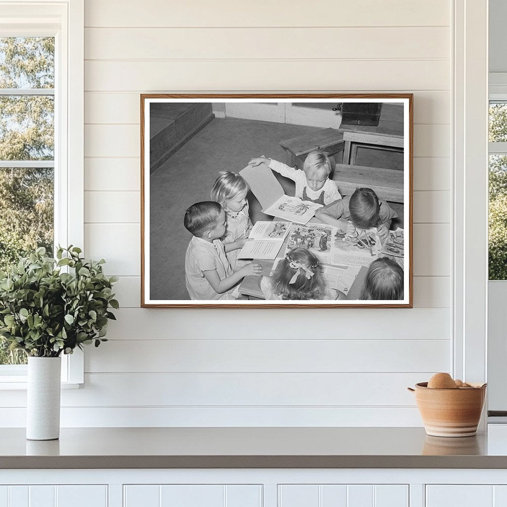 WPA Nursery School Children Reading in Arizona 1940