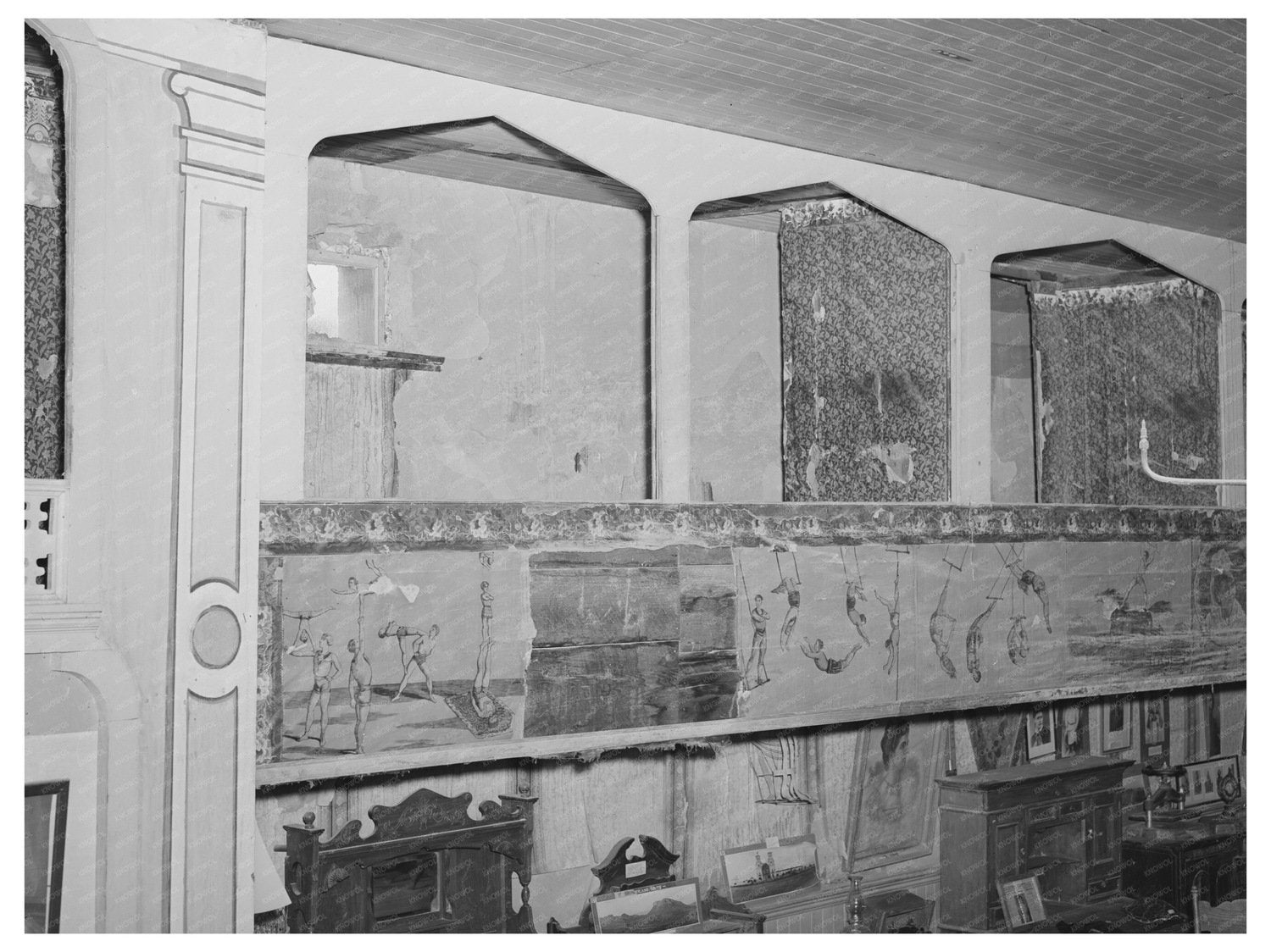 Bird Cage Theater Boxes and 1880s Circus Lithographs 1940