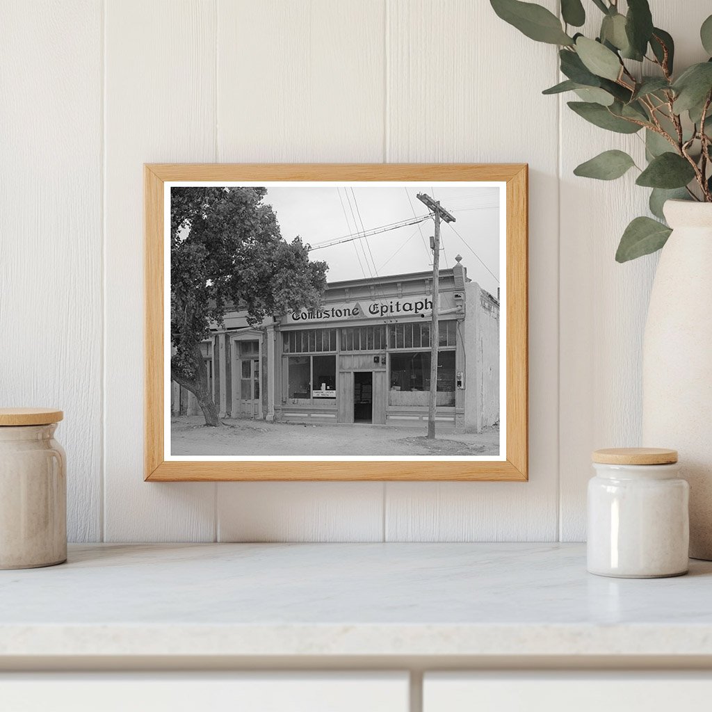 Tombstone Arizona Newspaper Office May 1940 Image