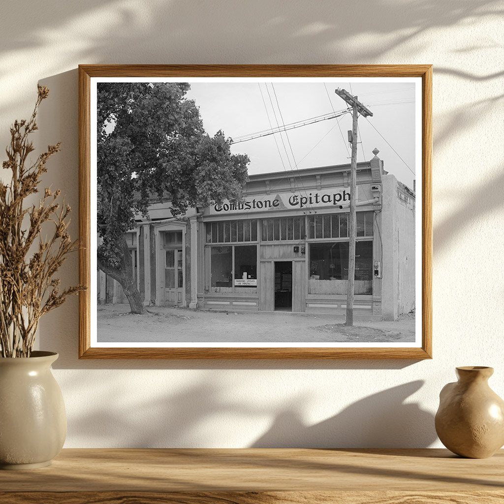 Tombstone Arizona Newspaper Office May 1940 Image