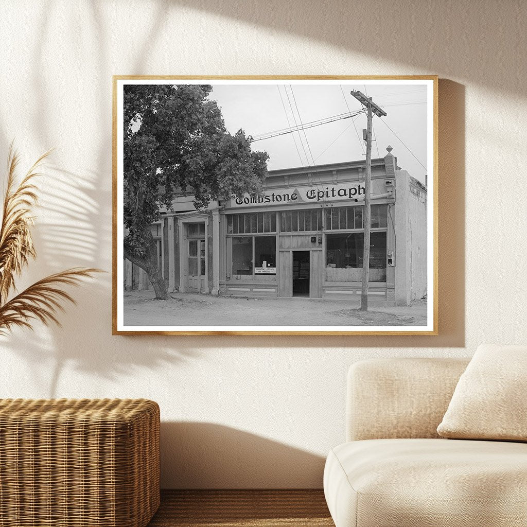 Tombstone Arizona Newspaper Office May 1940 Image