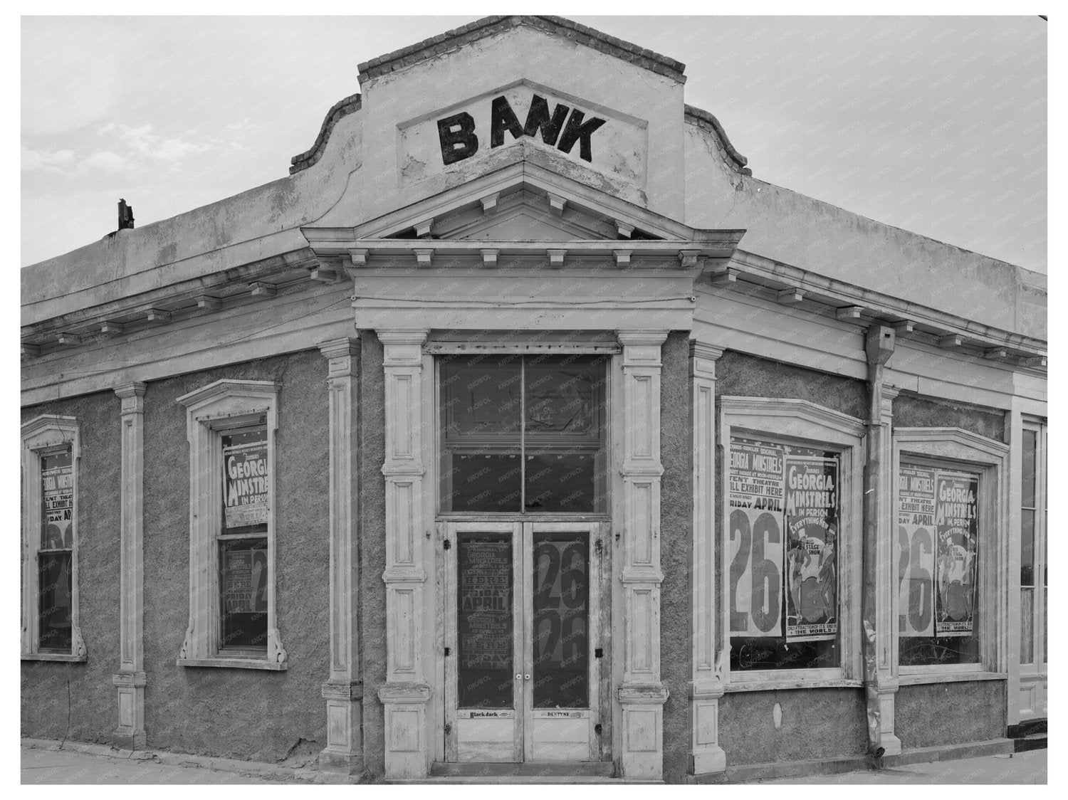 Deserted Bank in Tombstone Arizona May 1940