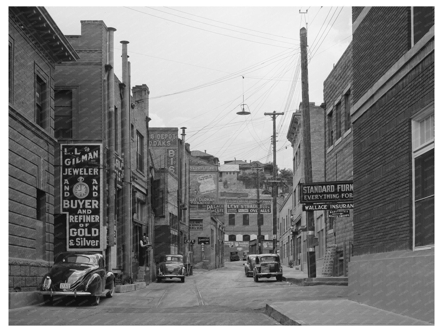 Bisbee Arizona Side Street May 1940 Historic Architecture