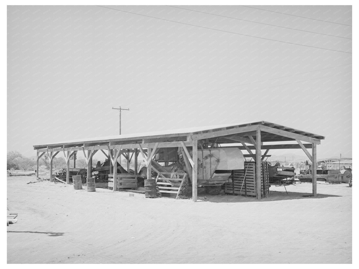 Farm Machinery Shelter Casa Grande Valley Farms 1940
